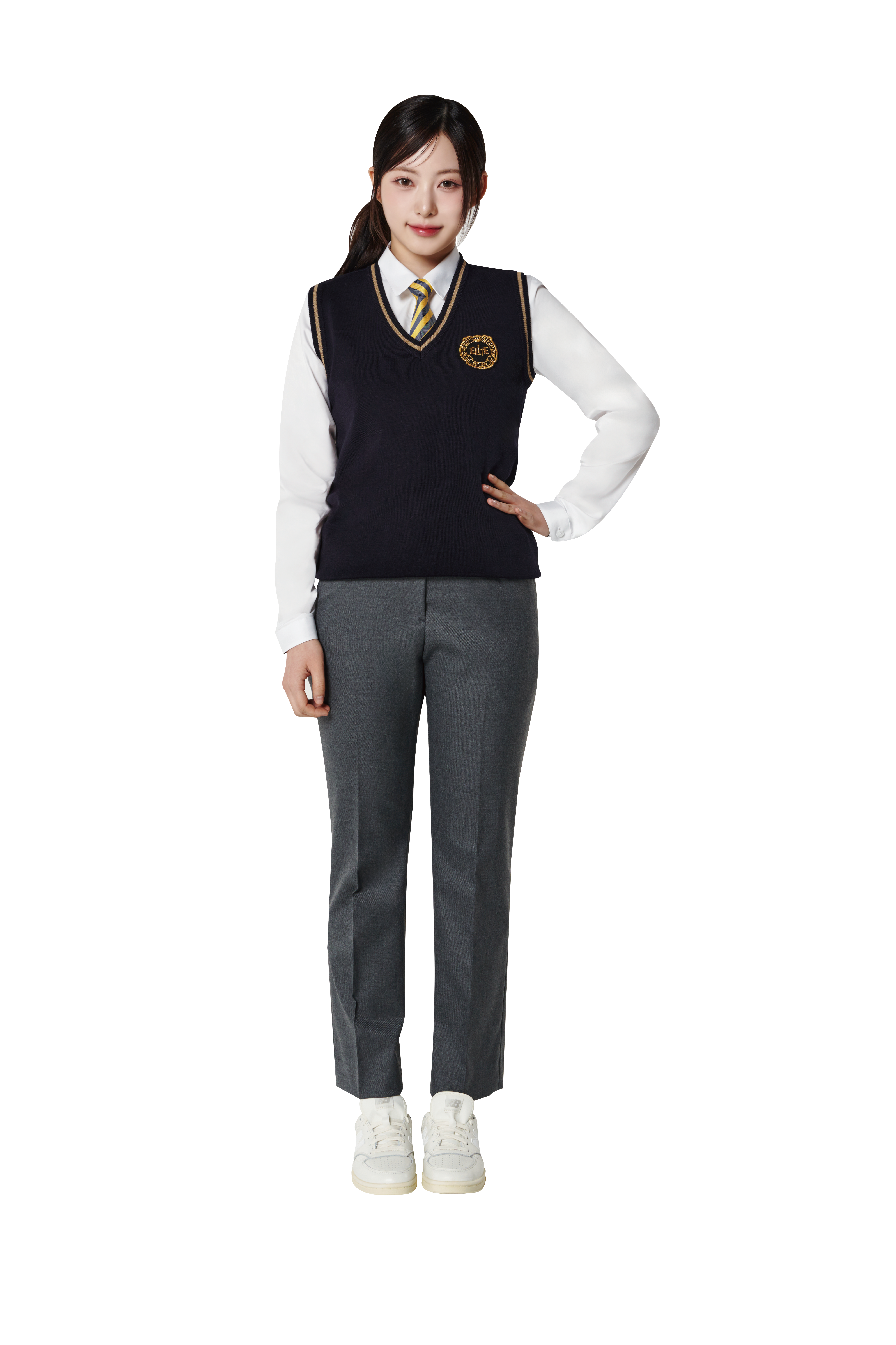 남학생 동복 니트